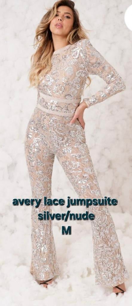Avery Lace Jumpsuit - Nieuw, Beige, Nieuw, Ophalen of Verzenden, Avery