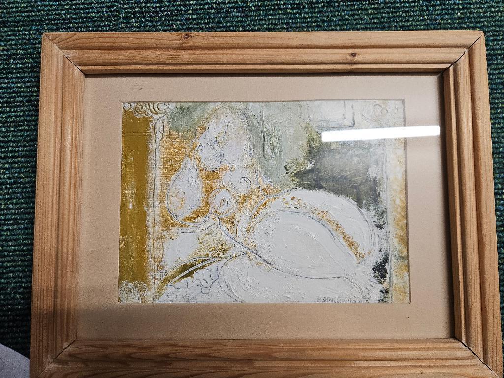 olieverf Francesca Zijlstra, Antiek en Kunst, Kunst | Schilderijen | Abstract, Ophalen of Verzenden