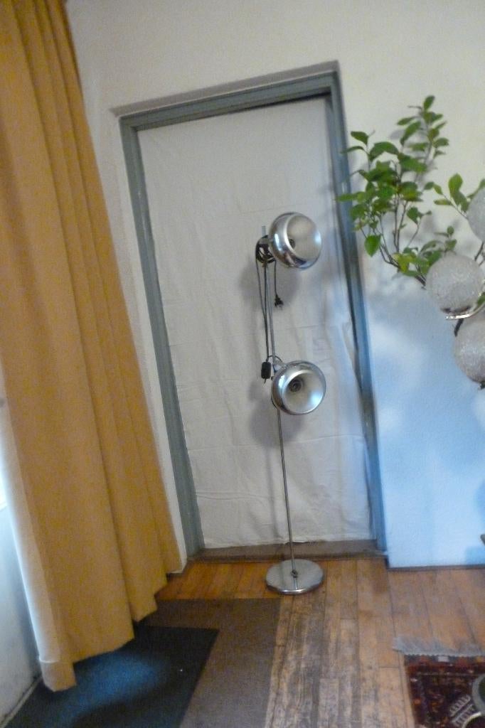 VLOERLAMPSIXTIES,ZEVENTIES,POP,SPACE AGE,VINTAGE,MID-CENTURY, Gebruikt, Ophalen of Verzenden, Minder dan 100 cm, Metaal