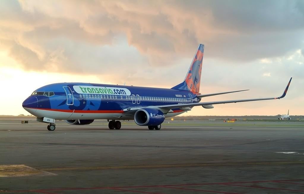 TRANSAVIA   N808SY, Ophalen of Verzenden, Nieuw, Kaart, Foto of Prent