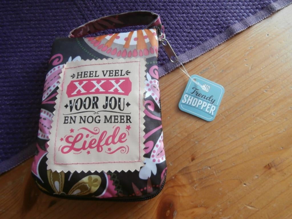 shopper opvouwbaar met bloemen trendy shopper nieuw, Ophalen of Verzenden, Nieuw, Roze, Overige merken