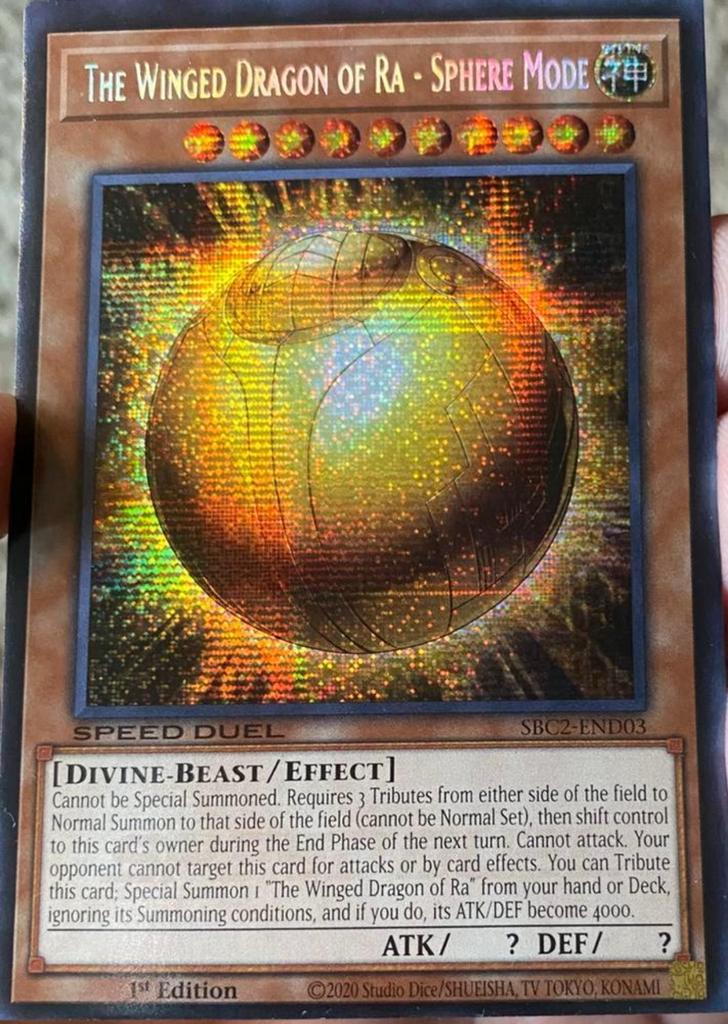 Yu-Gi-Oh! The Winged Dragon of Ra - Spere Mode SBC2 1st !, Verzenden, Zo goed als nieuw, Losse kaart, Foil