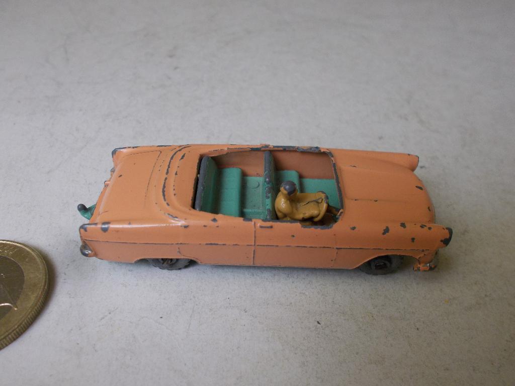 1957 Matchbox Lesney 39A FORD ZODIAC CONVERTIBLE (Opknapper), Ophalen of Verzenden, Gebruikt, Auto, Lesney