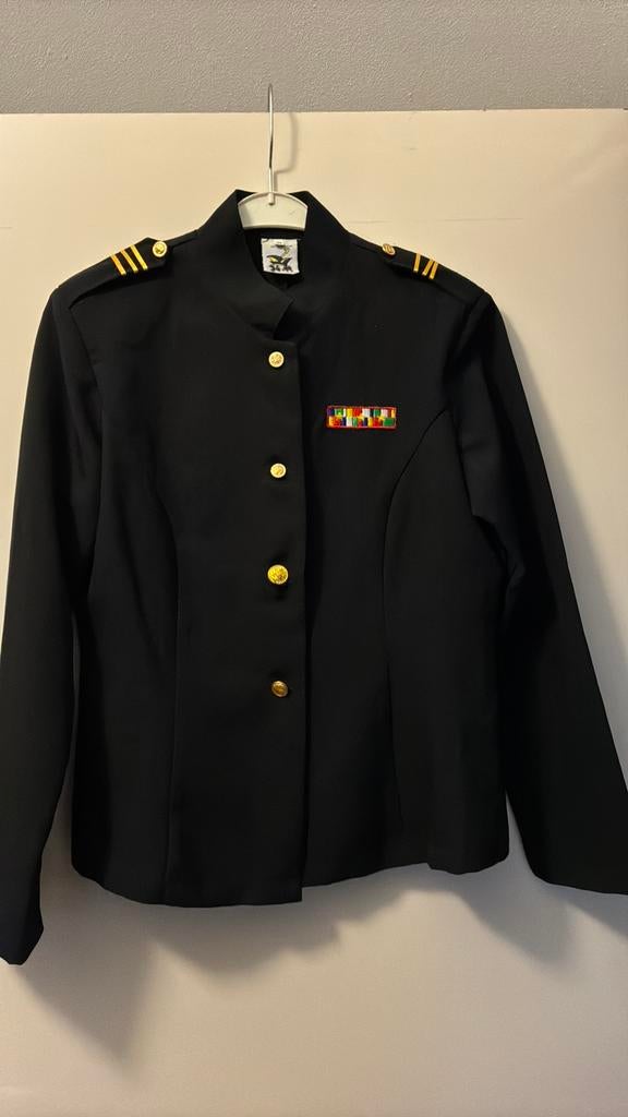 Donkerblauw jasje voor carnaval maat 40, Ophalen, Zo goed als nieuw, Maat 38/40 (M), Carnaval