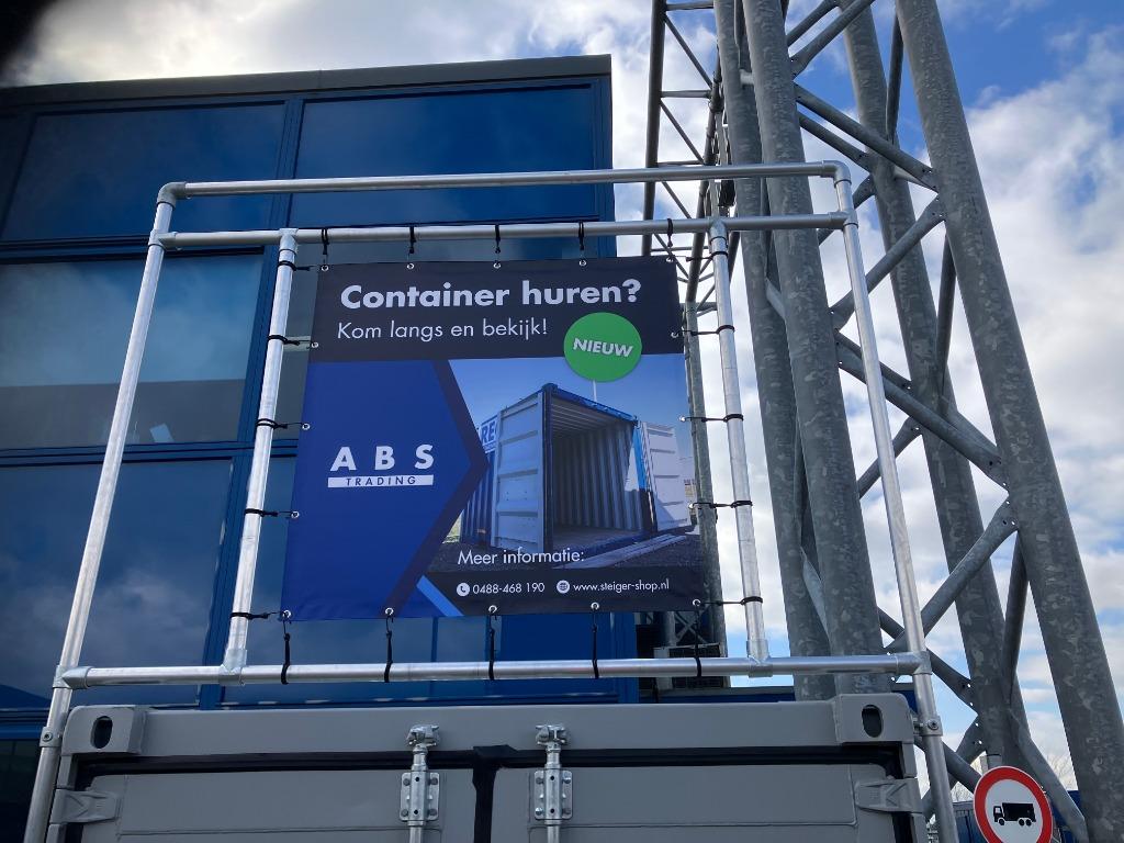 Opslagcontainer 8 ft huren, Ophalen