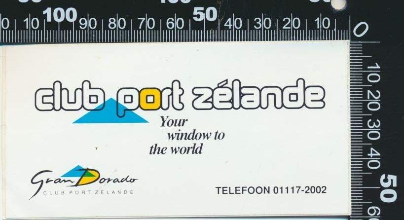 Sticker: Club Port Zelande - Gran Dorado, Ophalen of Verzenden, Zo goed als nieuw, Bedrijf of Vereniging