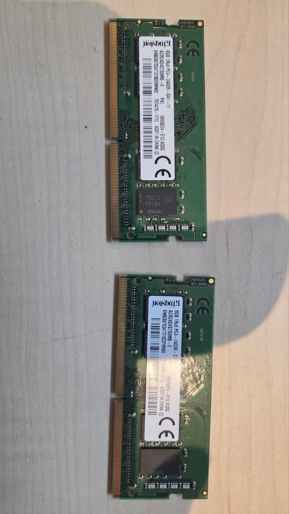 2x 8GB DDR4 PC4-2400R sa1 11 (16gb), Gebruikt, Server, DDR4, 8 GB