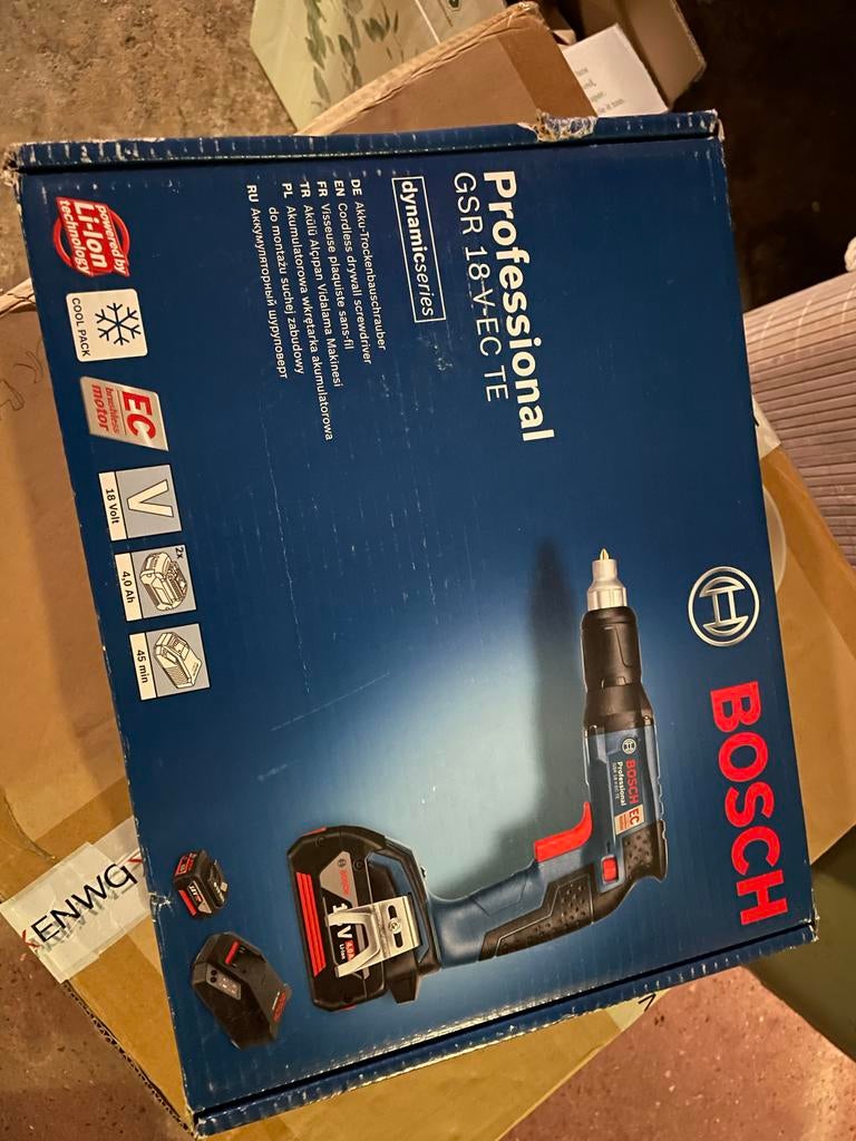 Bosch GSR 18 V-EC TE Schroefboormachine, 600 watt of meer, Variabele snelheid, Nieuw, Ophalen of Verzenden