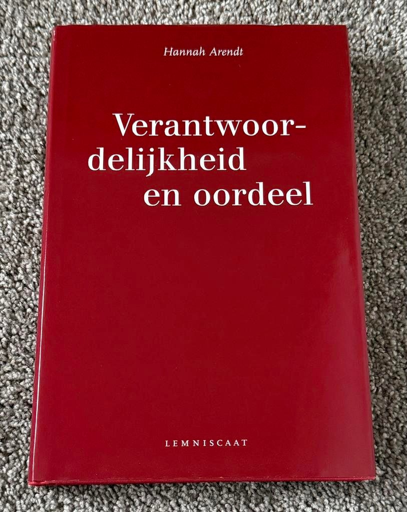 Verantwoordelijkheid en oordeel - Hannah Arendt - Hardcover, Verzenden, Zo goed als nieuw, Architecten