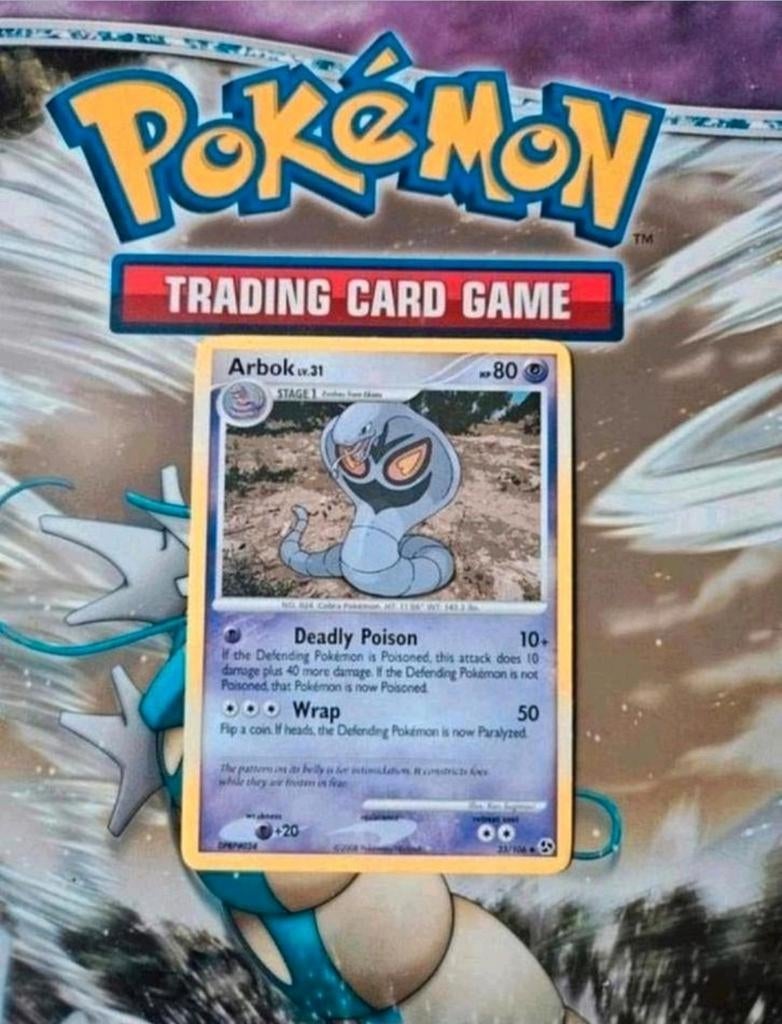 Arbok 33/106 DP Great Encounters pokemon kaart, Ophalen of Verzenden, Gebruikt, Losse kaart