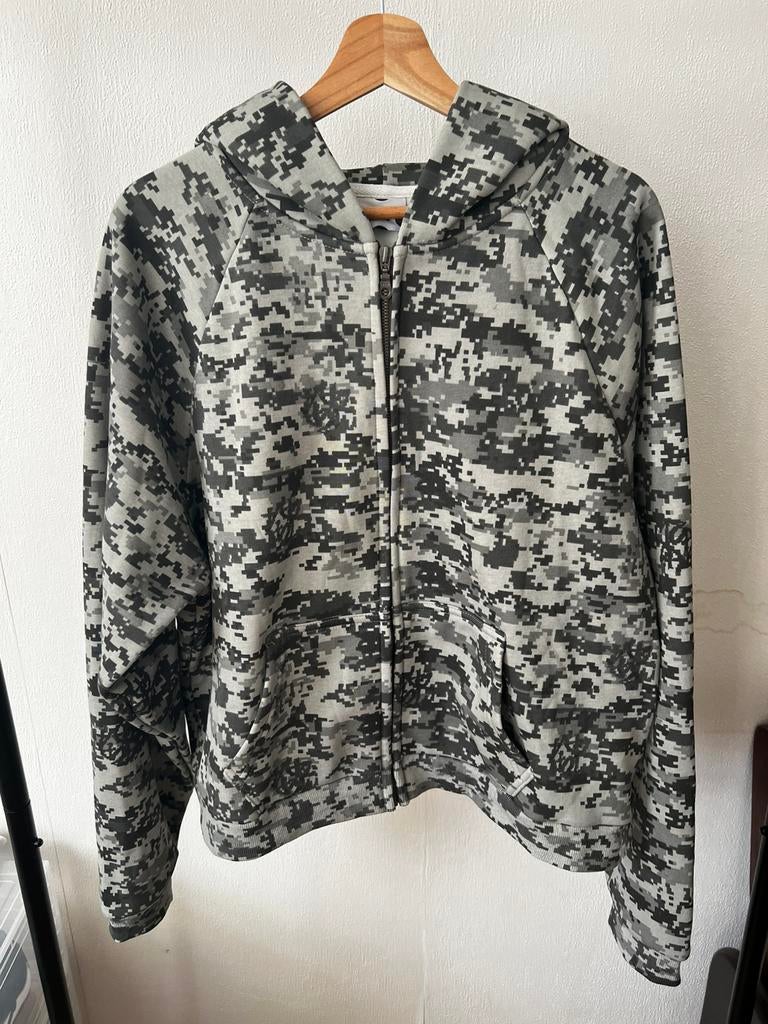 Mertra grey and white camo zipup, Ophalen of Verzenden, Zo goed als nieuw, Grijs
