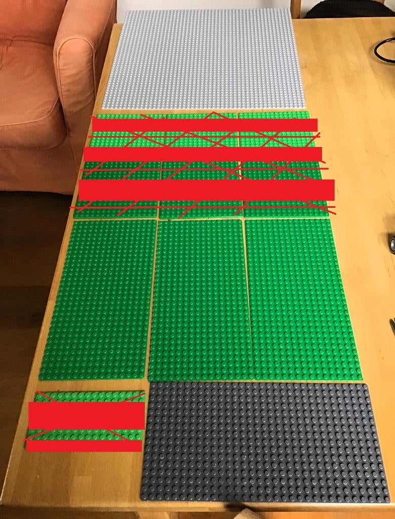 Diverse LEGO basisplaten, Ophalen of Verzenden, Zo goed als nieuw, Losse stenen, Lego