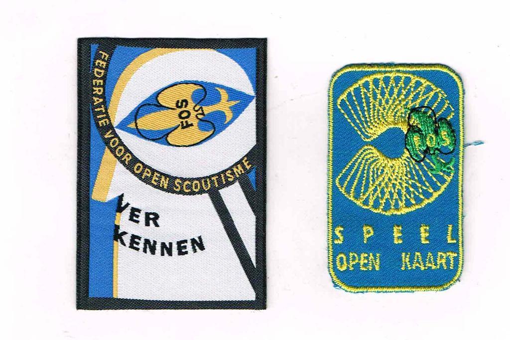 scouting Insignes Belgie FOS Federatie Open Scoutisme, Verzamelen, Scouting, Ophalen of Verzenden, Nieuw, Embleem, Speld of Insigne