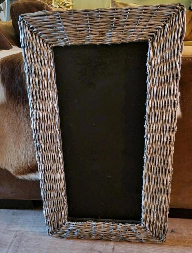 Landelijk Rattan krijtbord, Ophalen, Zo goed als nieuw, Krijtbord