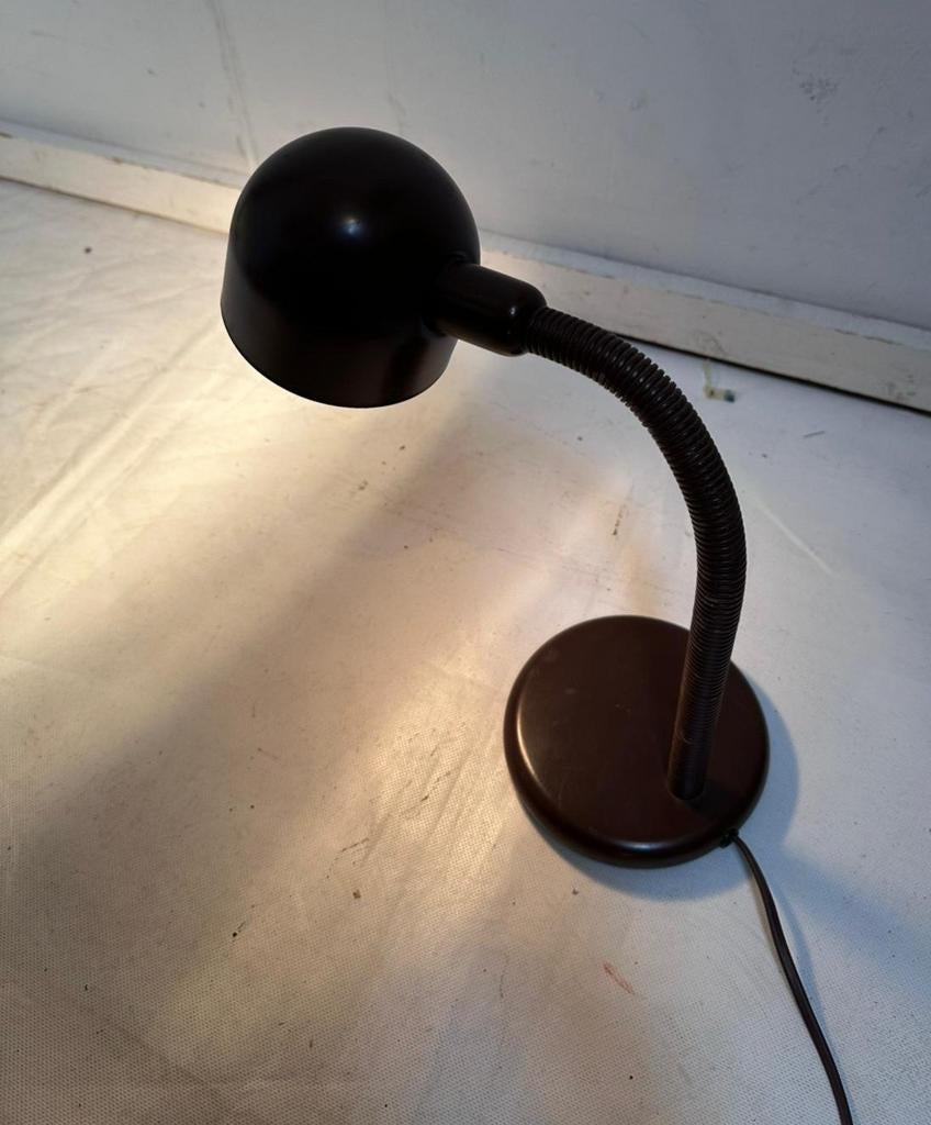 Vintage bureaulamp jaren 70 tafellamp booglamp seventies, Huis en Inrichting, Lampen | Tafellampen, Gebruikt, Minder dan 50 cm