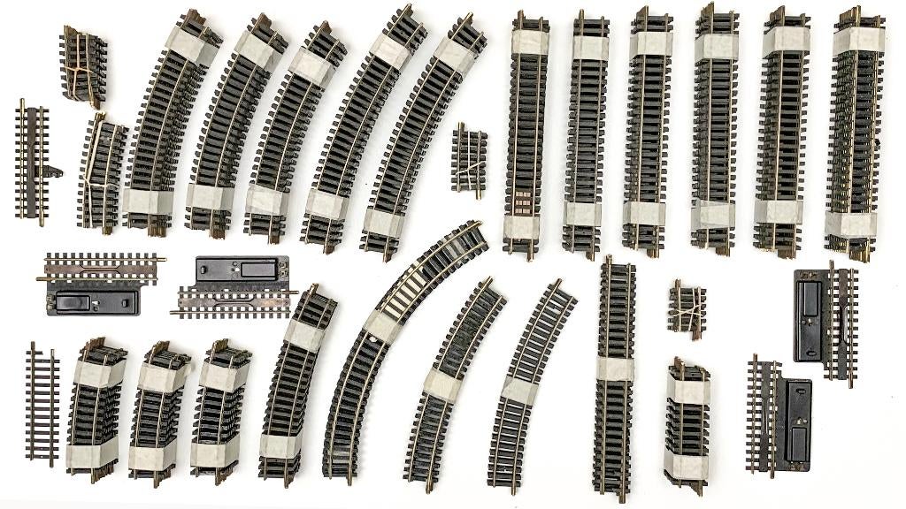 FLM: 206 delige partij rails 1700serie B-UITV. voor H0-spoor, Hobby en Vrije tijd, Ophalen, Gebruikt, Gelijkstroom, Fleischmann