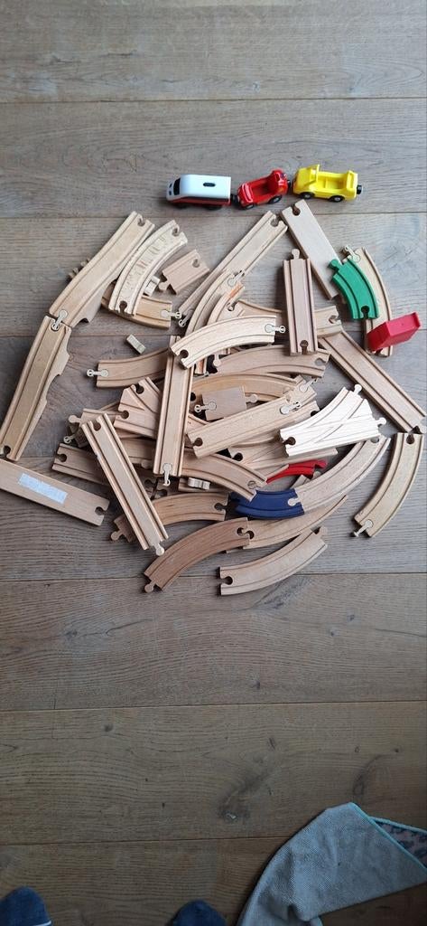 IKEA Treinspoor en Blokken, Kinderen en Baby's, Speelgoed | Houten speelgoed, Ophalen of Verzenden, Gebruikt, Duw- of Trekspeelgoed