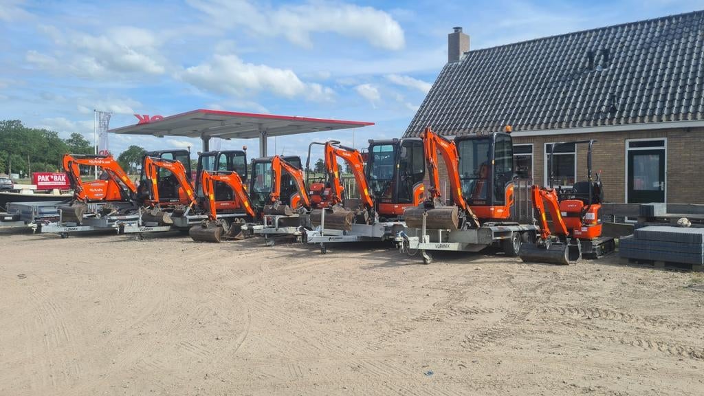 Minikraan , Minishovel , rupsdumper , en meer huren ?, Ophalen of Verzenden, Kraan