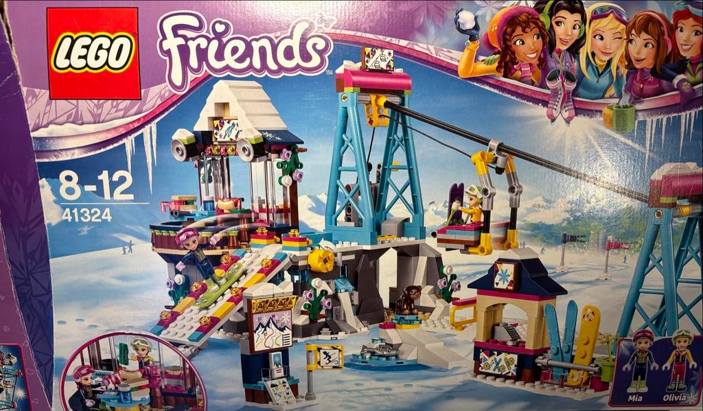 Lego Friends Snow Resort Ski Lift 41324, Kinderen en Baby's, Speelgoed | Duplo en Lego, Zo goed als nieuw, Lego, Complete set