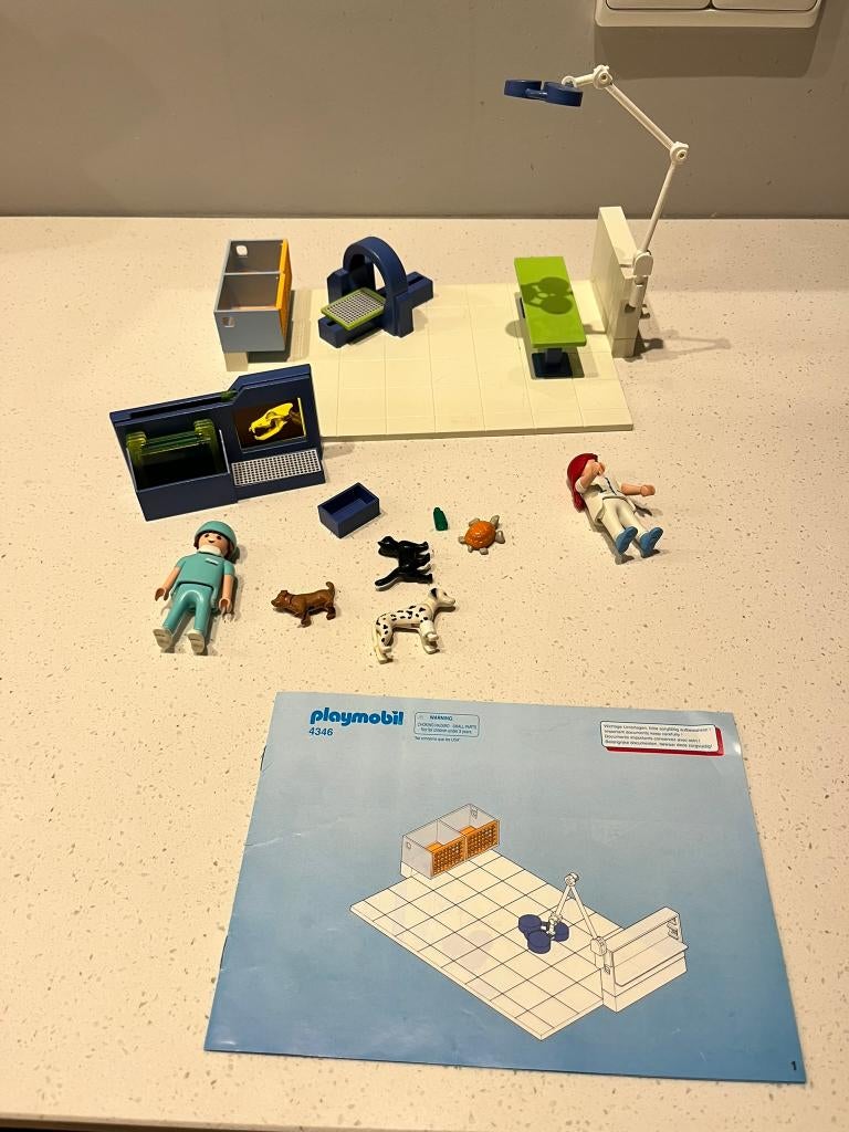Playmobil 4346 Dierenkliniek, Ophalen of Verzenden, Gebruikt, Complete set