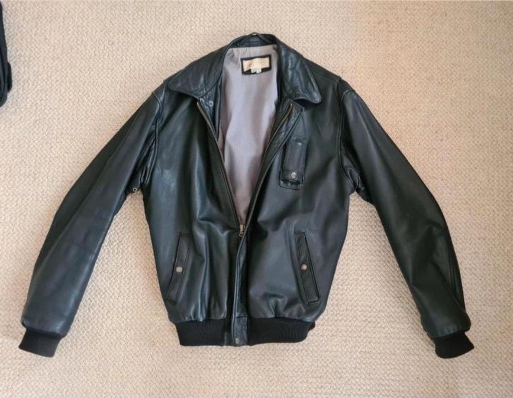 79 Squadron pilotenjack, originele, leer,
zwart, L, Maat 52/54 (L), Zwart, Ophalen of Verzenden, Squadron flying jacket