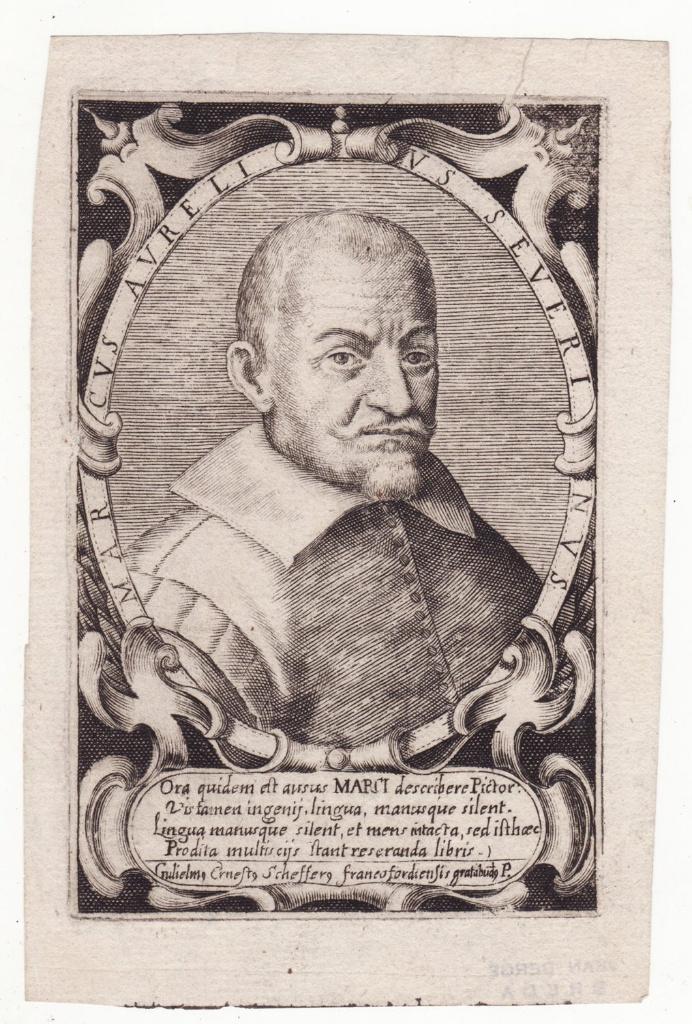 Marcus Aurelius Severinus chirurg ets / gravure 17e eeuw, Antiek en Kunst, Verzenden