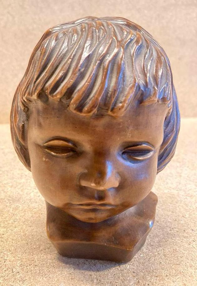 Vintage buste gebr van Paridon kinder hoofd van een meisje, Ophalen of Verzenden
