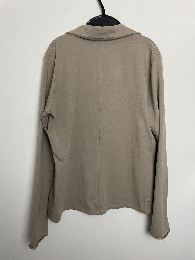 10days beige blazer met gele details maat 4 / 44, Beige, Online@10dayslifestyle.nl, Maat 42/44 (L), 10days