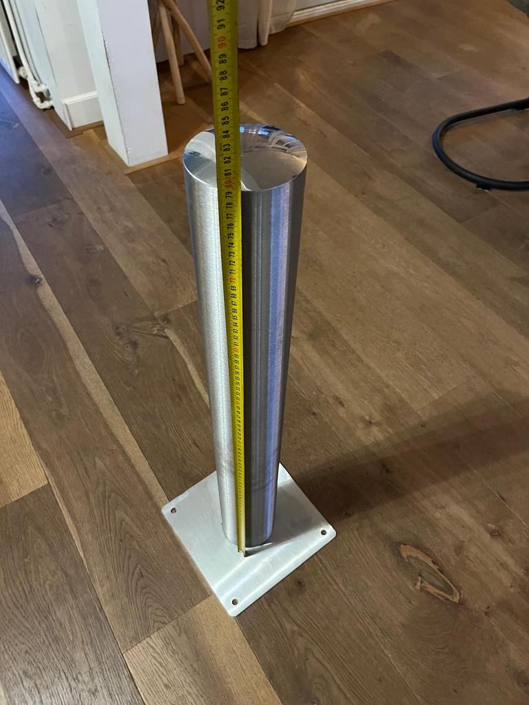 RVS markeringspaal afzet Paal - 1 stuks - Af te halen, Tuin en Terras, Ophalen, Gebruikt, Palen