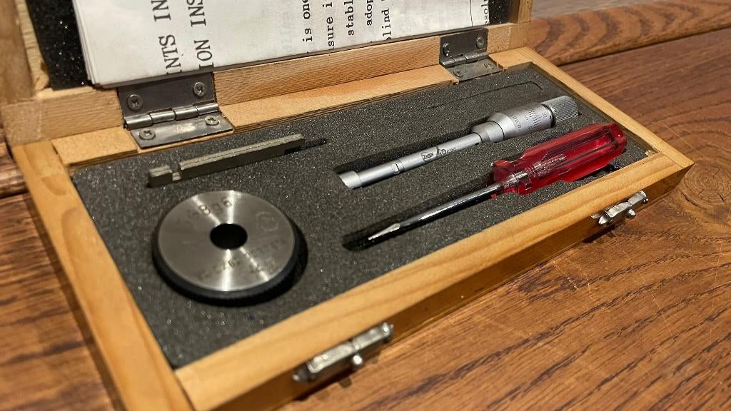 Hoffmann-group 3-punts binnenmicrometer schroefmaat 8-10mm, -, Hoffmann-group, Ophalen of Verzenden, Zo goed als nieuw