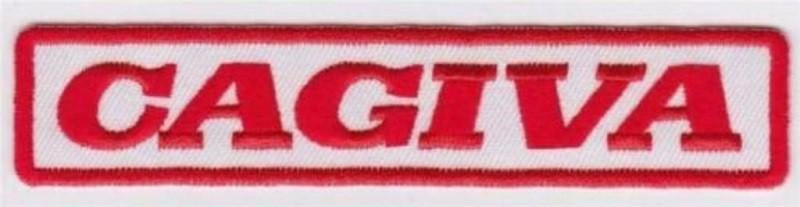 Cagiva strijk patch embleem logo - 124 x 24 mm, Ophalen of Verzenden, Nieuw