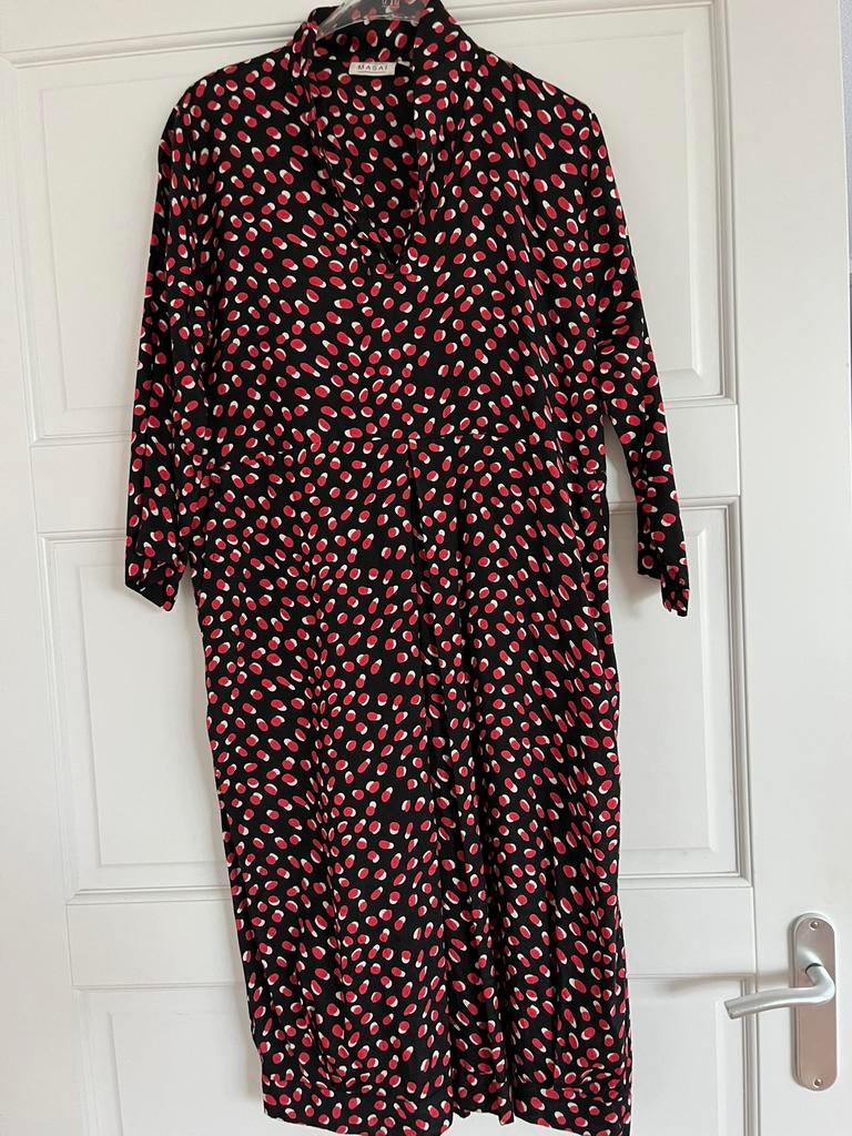 Vrolijke lente jurk MASAI maat S, Kleding | Dames, Jurken, Zwart, Ophalen of Verzenden, Zo goed als nieuw, Maat 36 (S)