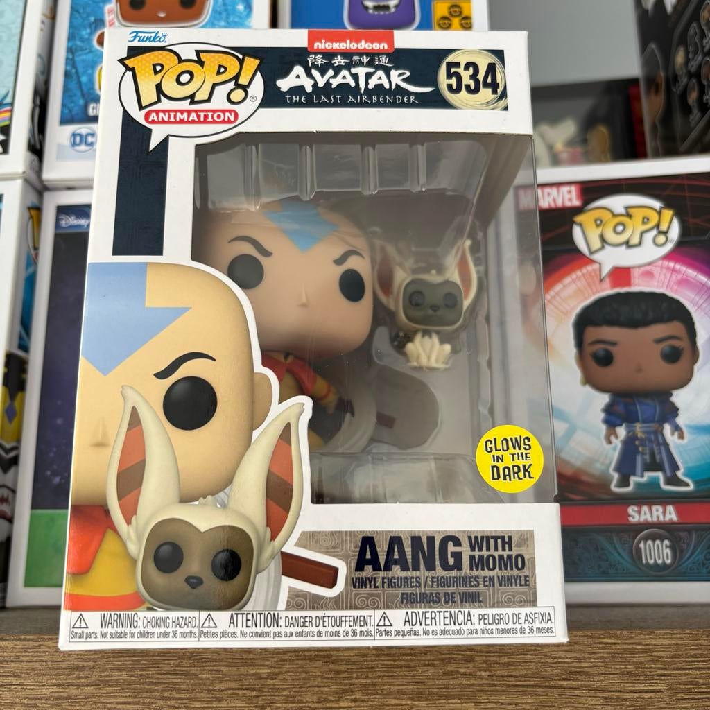 Funko Pop! Avatar Aang met Momo - Glow in the Dark, Verzamelen, Poppetjes en Figuurtjes, Ophalen, Nieuw