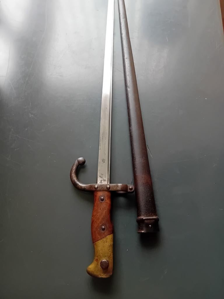 Gras Bajonet M1874     L.DENY PARIS 1881, Verzenden, Overige soorten, Overige gebieden, Mes of Dolk