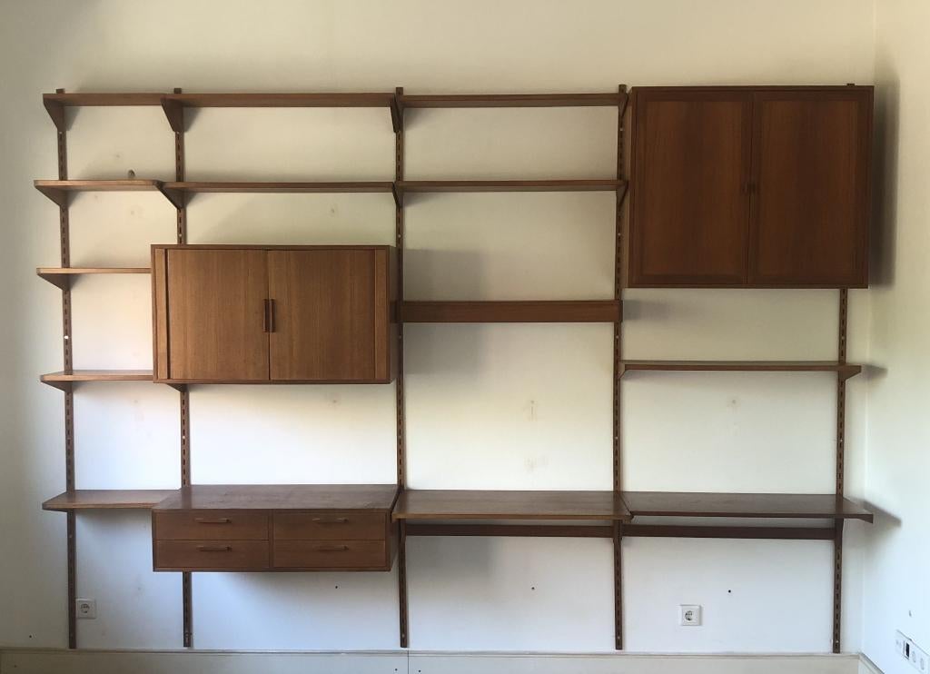 Kai Kristiansen modulair wandmeubel, Ophalen, Gebruikt, Met deur(en), Teakhout