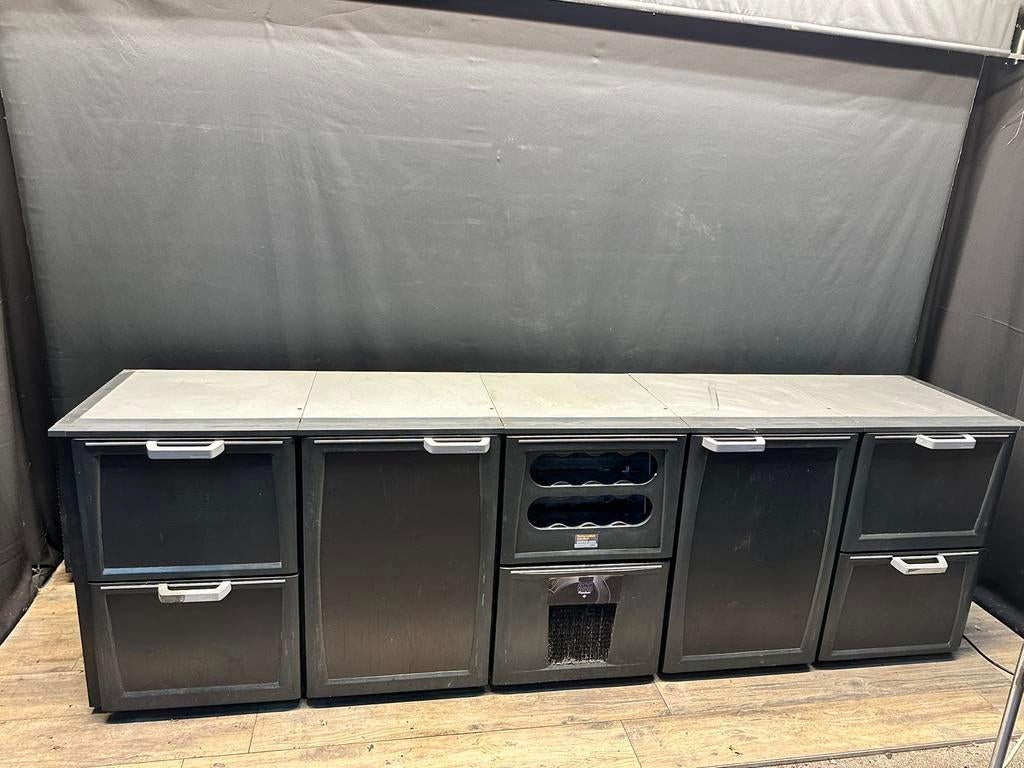 Gamko flexbar 4 laden 2deurs flessen nest koelkast, Ophalen of Verzenden, Koelen en Vriezen