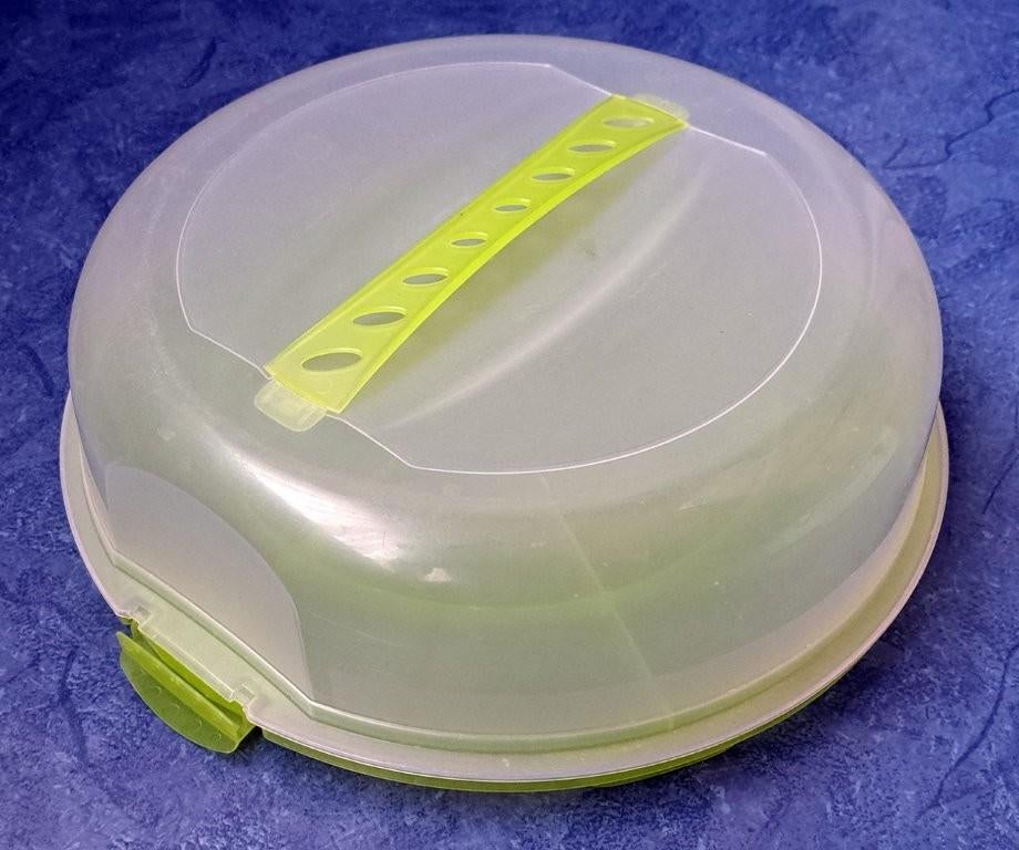 Taartdoos / vershouddoos voort taart A, Ophalen of Verzenden, Zo goed als nieuw, Groen, Bus of Trommel