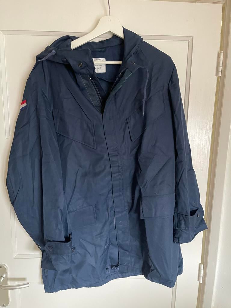 Lange KLU regenjas, maat 48, nieuwstaat, Ophalen of Verzenden, Luchtmacht, Nederland, Kleding of Schoenen