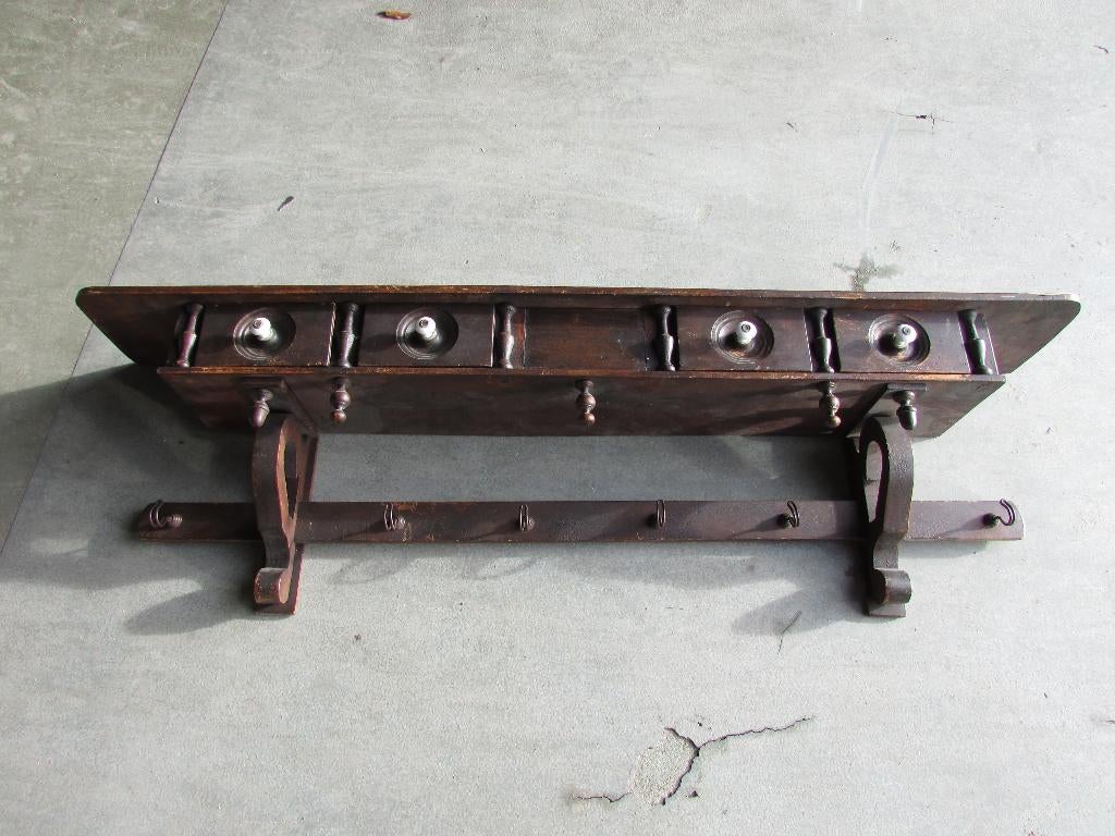 Oude Kapstok met laden., Gebruikt, Minder dan 100 cm, Hout, Ophalen