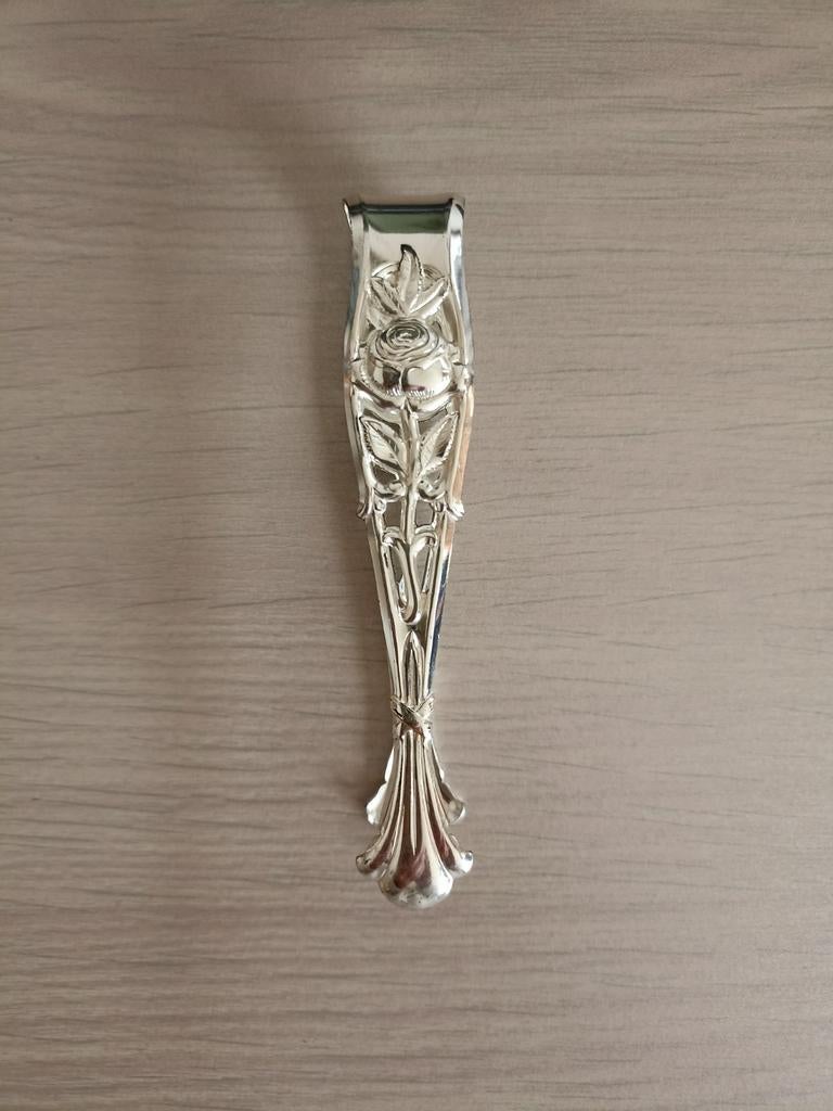 Nieuwe suikertang van Quist Hij is verzilverde en onbeschadi, Antiek en Kunst, Ophalen of Verzenden