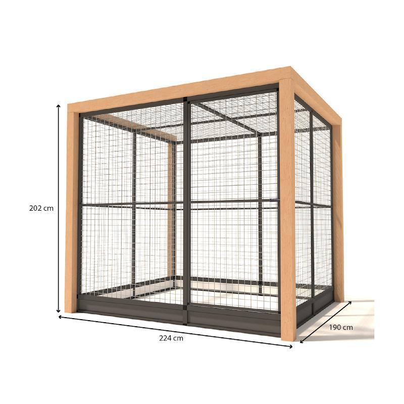 Aluminium Volière Valentijn, Ophalen of Verzenden, Nieuw, Aluminium, Volière