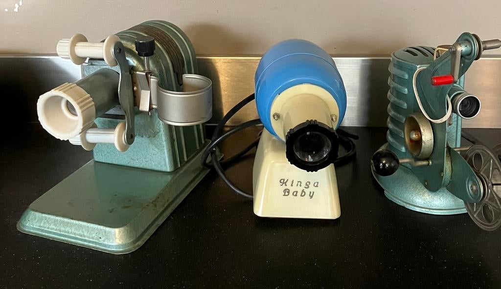 Projectors 3 stuks inc film en dia’s, Audio, Tv en Foto, Diaprojectors, Ophalen of Verzenden, Gebruikt