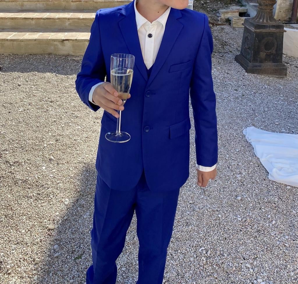 Blauw kostuum voor jongens - Maat 10 jaar, Kinderen en Baby's, Kinderkleding | Maat 140, Ophalen of Verzenden, Zo goed als nieuw