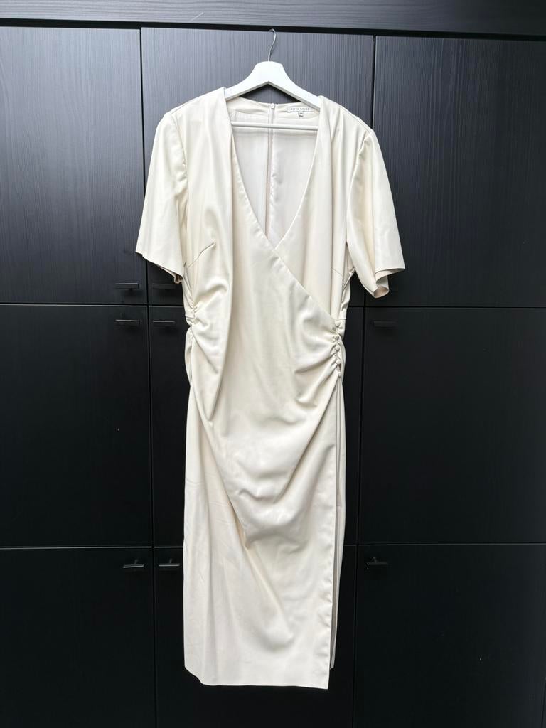 Fifth House vegan leather jurk mt 44, Beige, Maat 42/44 (L), Nieuw, Ophalen of Verzenden