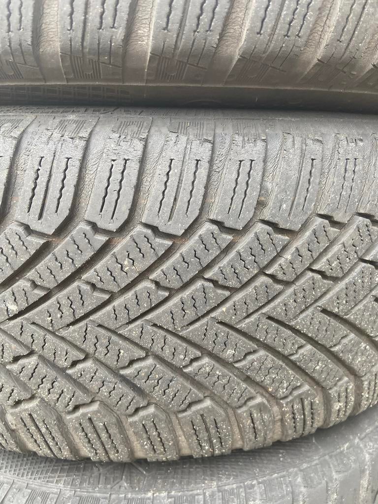 Winterbanden met stalen velgen 4x108 - Weinig profiel, Ophalen of Verzenden, Gebruikt, Winterbanden, Banden en Velgen