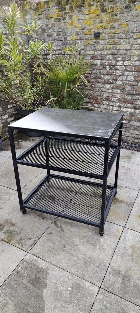Robuuste BBQ-tafel / Werktafel met wielen, Ophalen, Gebruikt, Gas, Onbekend