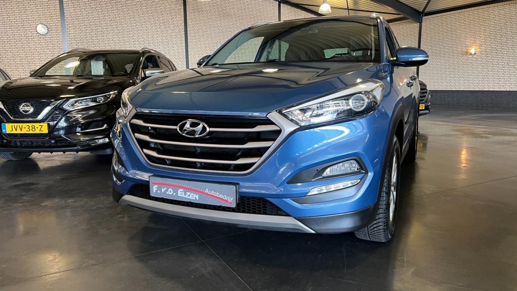 Hyundai TUCSON 1.6 GDI GO!, Gebruikt, 4 cilinders, Met garantie (alle), Blauw