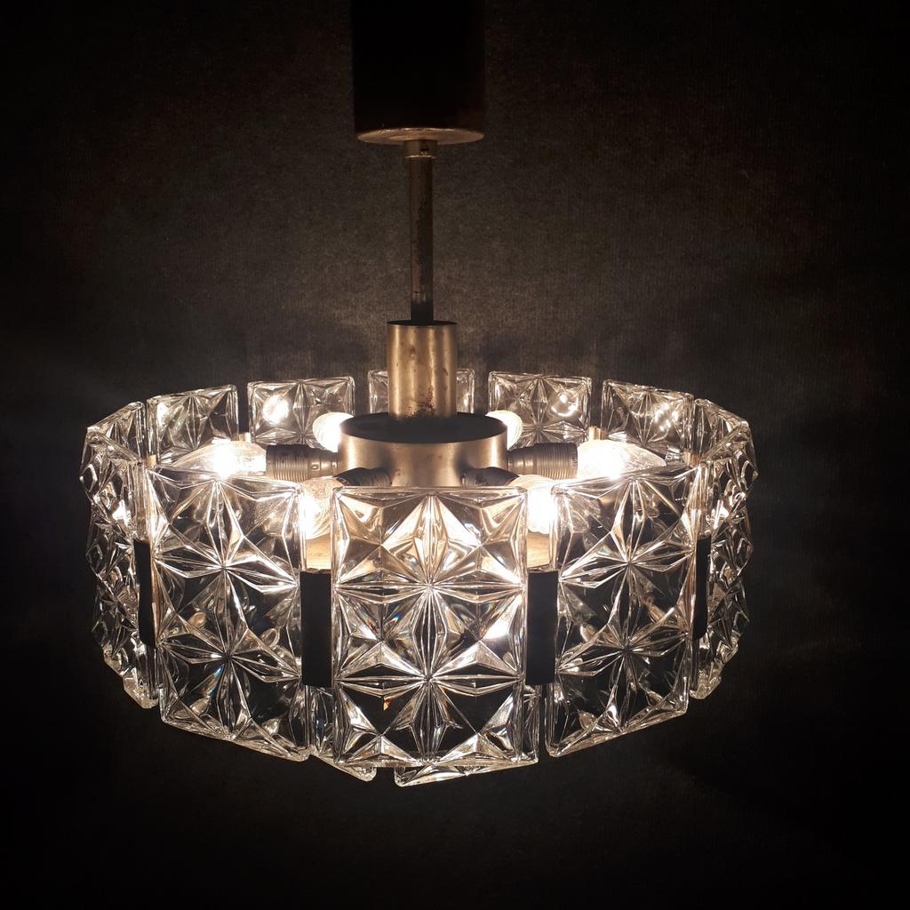 Hillebrand hanglamp, Ophalen, Gebruikt, Glas