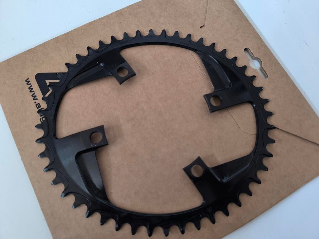 Alugear 48T Ovaal Kettingblad SRAM Apex 110BCD Zwart, Fietsen en Brommers, Ophalen of Verzenden, Nieuw, Derailleur of Ketting