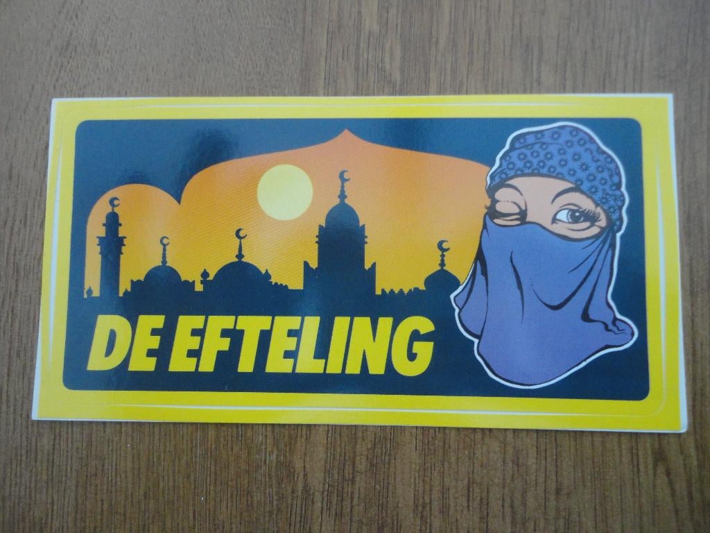Vintage Efteling sticker van de Fata Morgana, Verzamelen, Efteling, Ophalen of Verzenden, Zo goed als nieuw, Overige typen